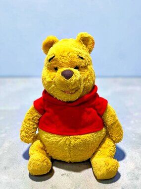 Disney Store Winnie the Pooh Bear Plush Embroidered Eyes 14 Inch Stuffed Animal